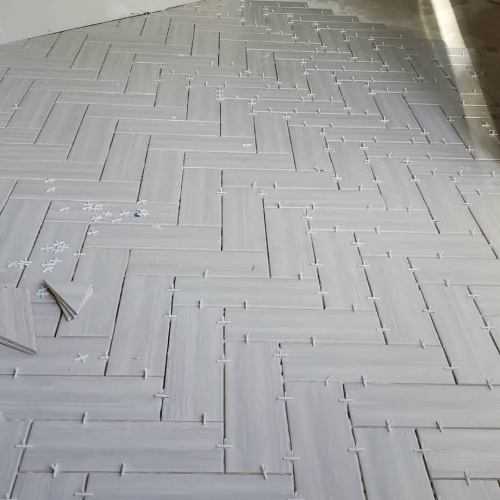 gray floor tiles